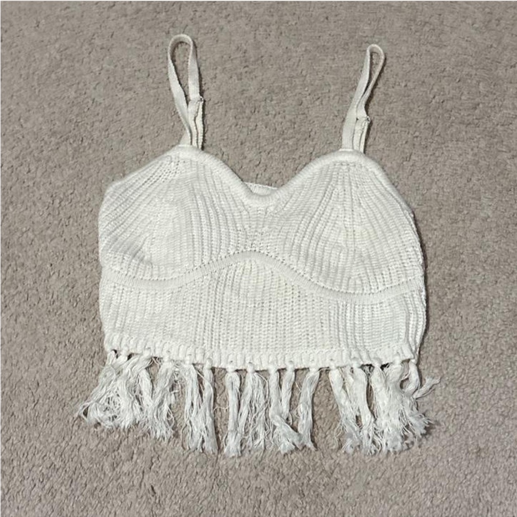 Wild Fable Cream Knit Crop Top